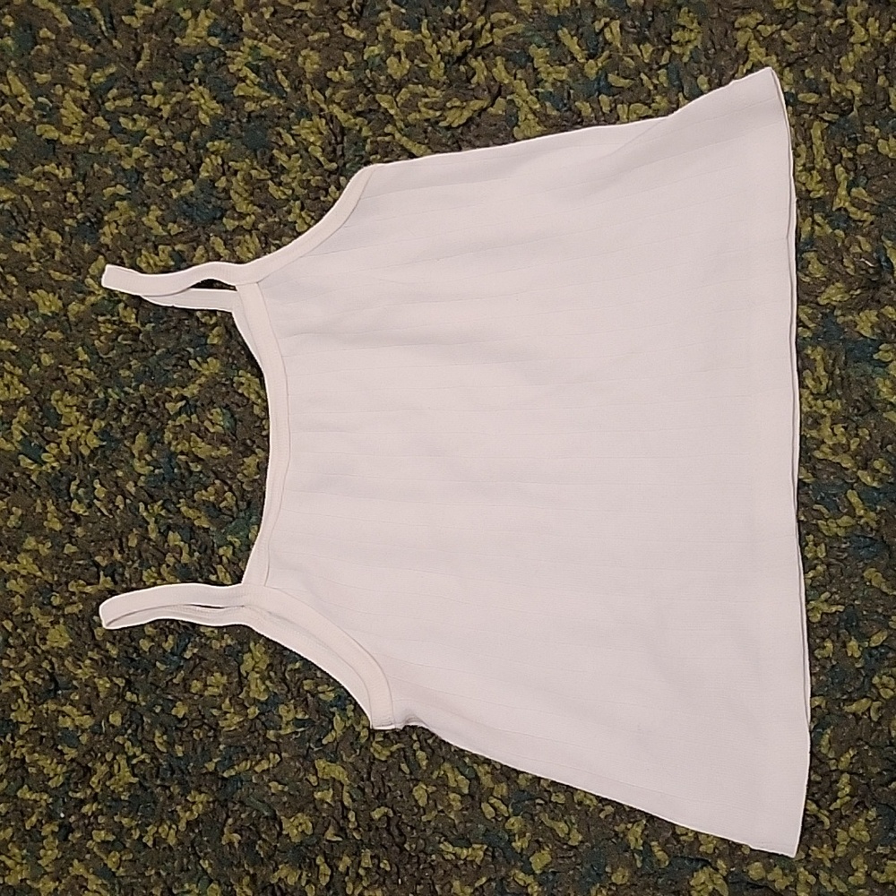 Brandy Melville white ribbed tank top